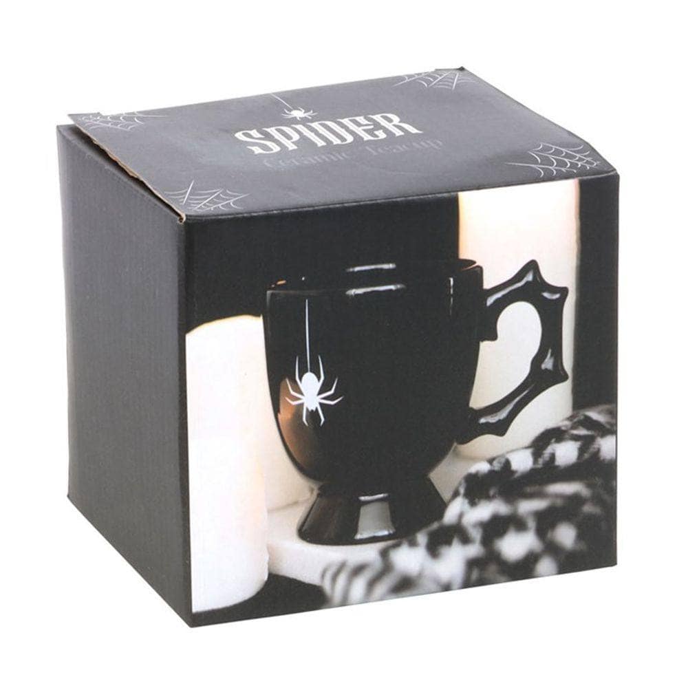 Black Spider Teacup | Calming Colour