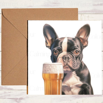 Boston Terrier Father's Day Card | Dad Dog Day With Love | Father's Day