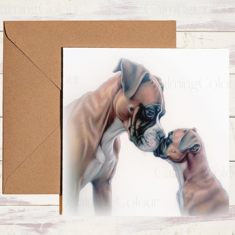 Boxer Mother's Day | Dog Greeting Card for Mum | Mother's Day Card