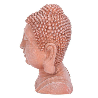 Buddha Head Ornament (41cm) | Terracotta Effect | Calming Colour