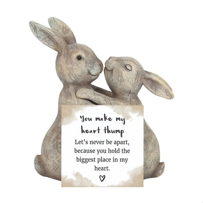 Bunny Ornament 'You Make My Heart Thump' | Calming Colour