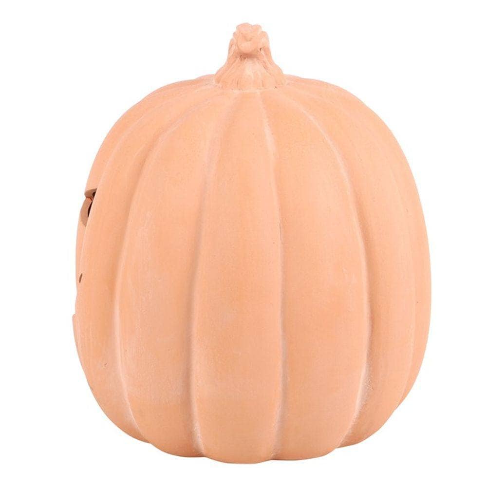 Carved Pumpkin Ornament | 22cm Terracotta | Calming Colour