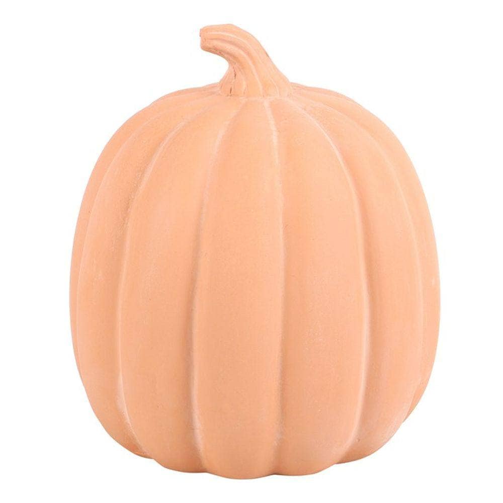 Carved Pumpkin Ornament | 22cm Terracotta | Calming Colour