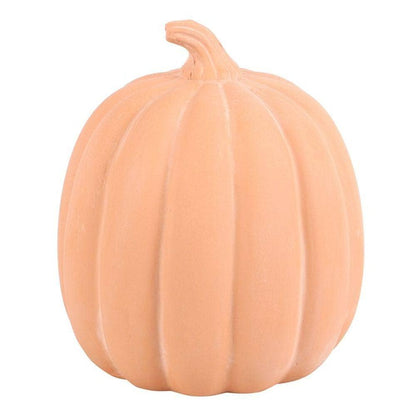 Carved Pumpkin Ornament | 22cm Terracotta | Calming Colour