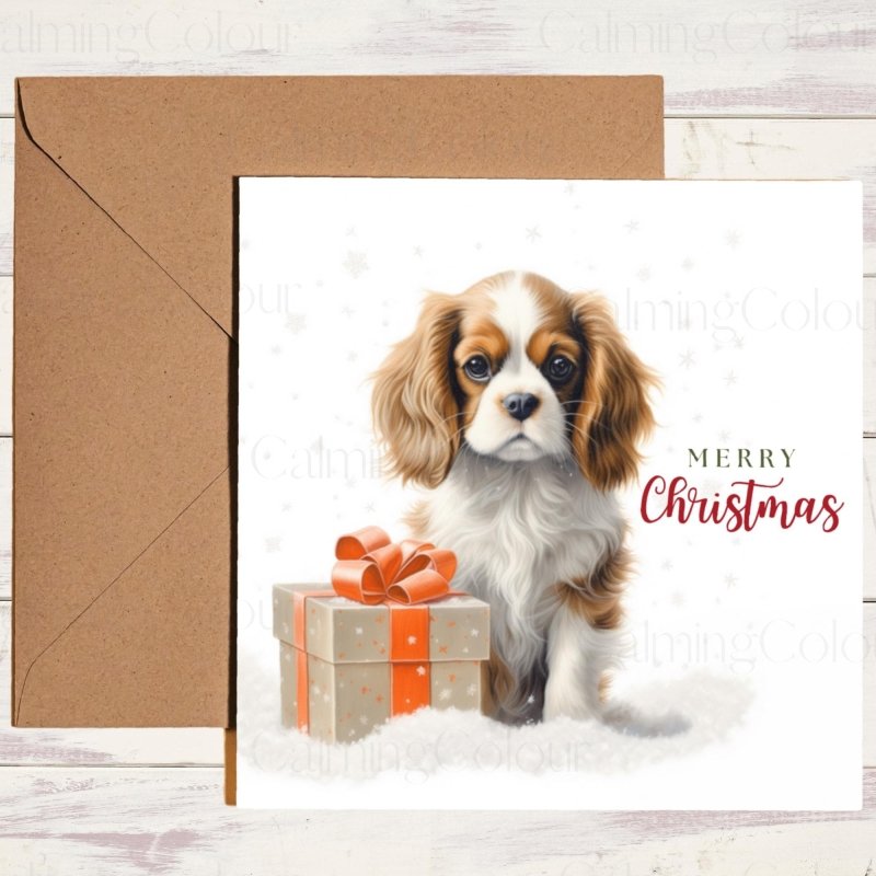 Cavalier King Charles Spaniel Christmas Card | Christmas Card