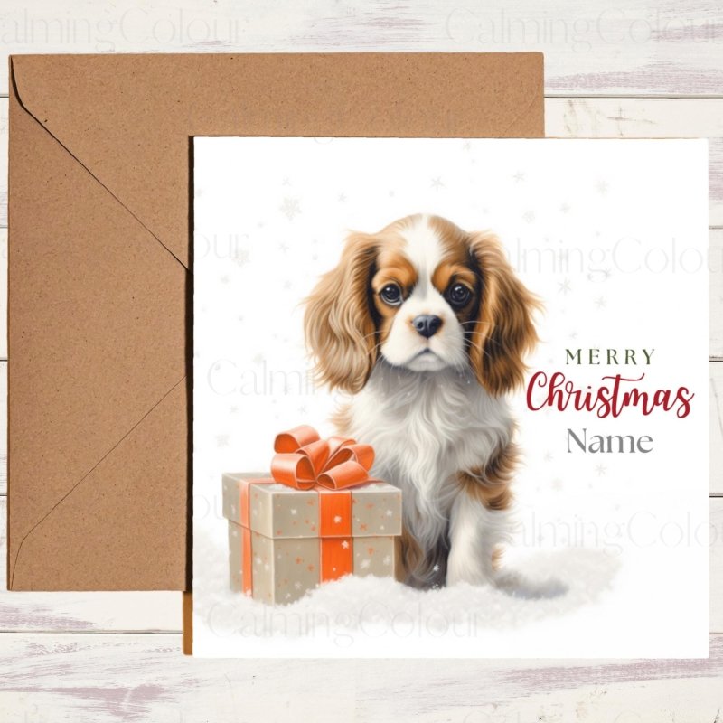 Cavalier King Charles Spaniel Christmas Card | Christmas Card