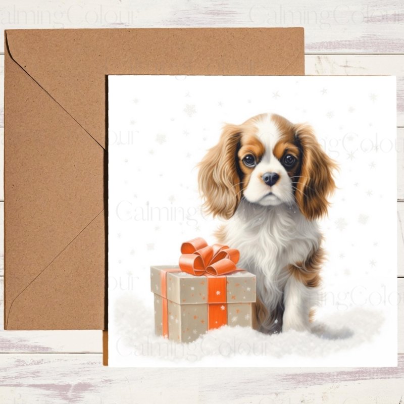 Cavalier King Charles Spaniel Christmas Card | Christmas Card