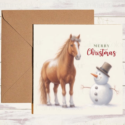 Chestnut Horse Christmas Cards | Equestrian MultiPack | Card Multipack