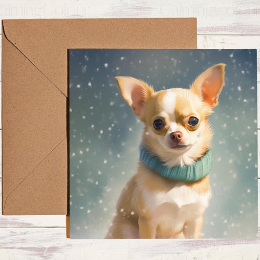 Chihuahua Winter Christmas Card | Christmas Card