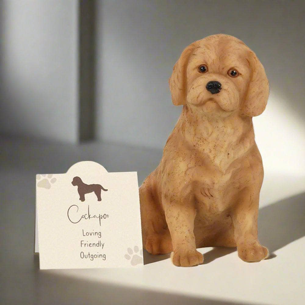 Cockapoo Resin Dog Ornament | Calming Colour