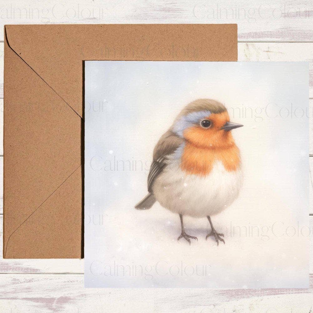 Cute Robin in the Snow | Christmas Card | Christmas Card