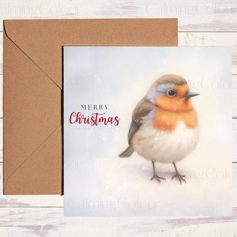 Cute Robin in the Snow | Christmas Card | Christmas Card