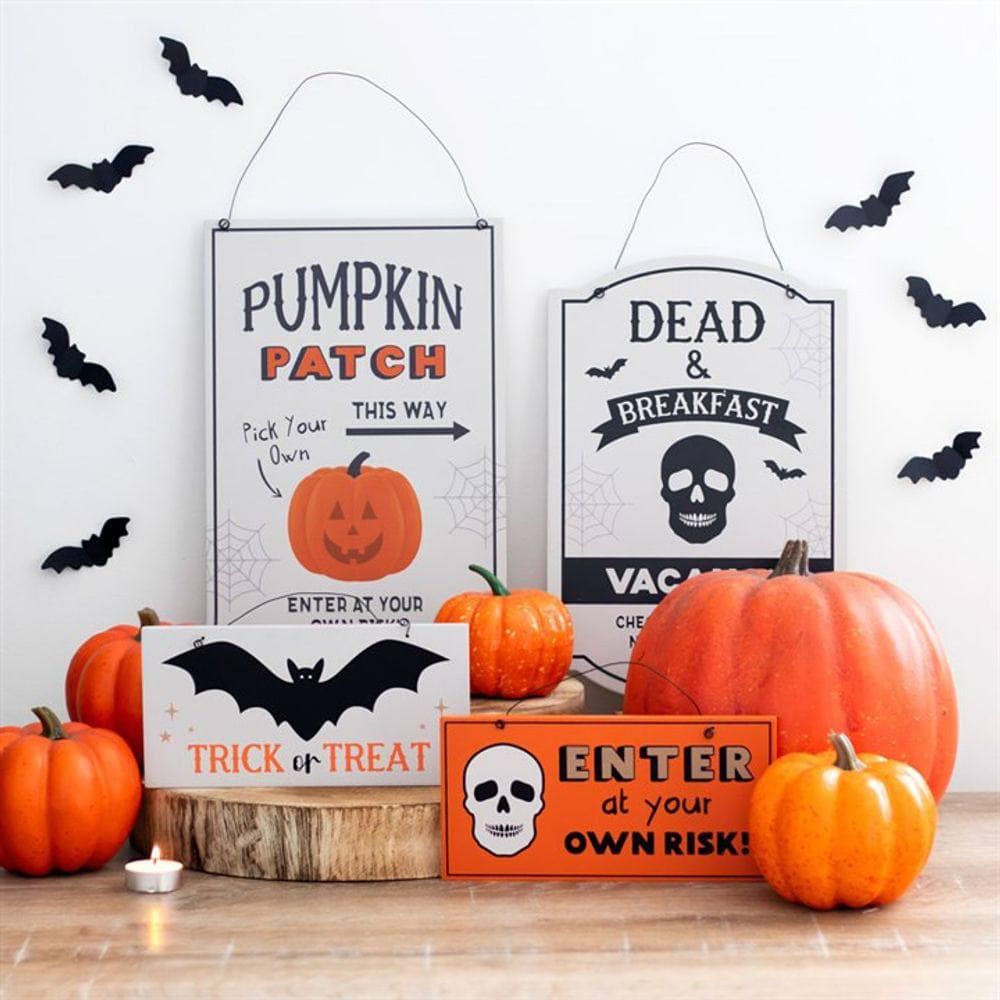 Dead and Breakfast Hanging Sign | 30cm Halloween | Calming Colour