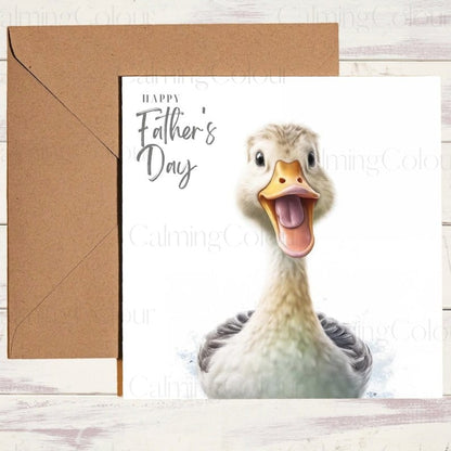 Duck Father's Day Card | Card for Dad | Calming Colour