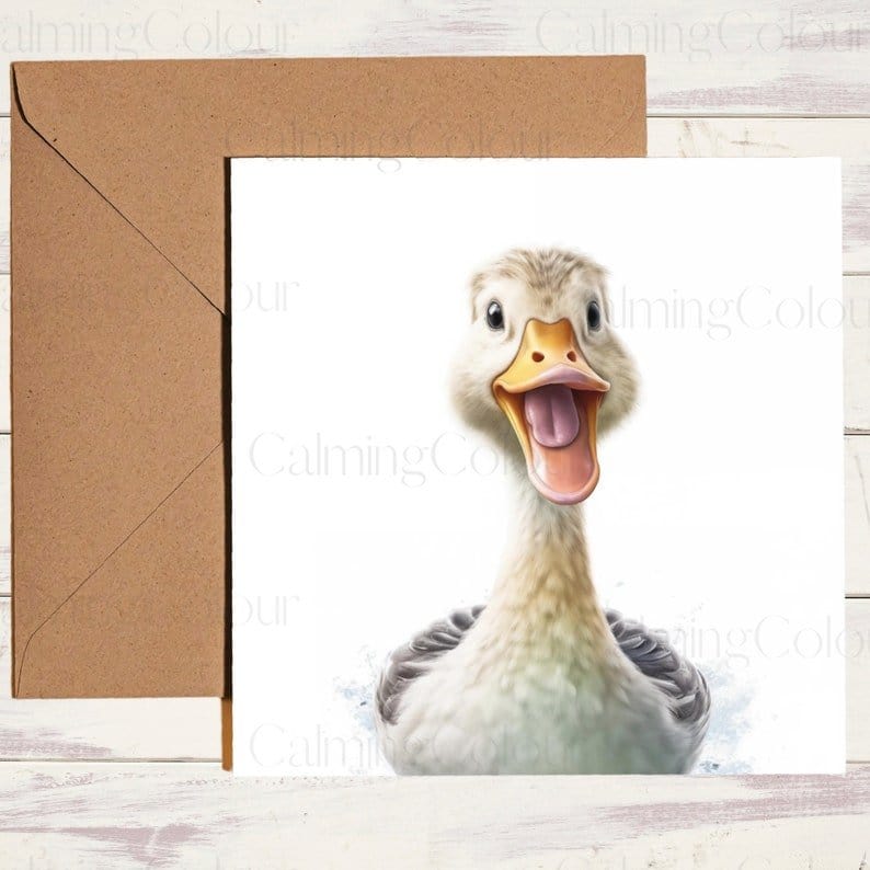 Duck Father's Day Card | Card for Dad | Calming Colour