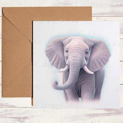 Elephant Father's Day Card | Card for Dad | Calming Colour