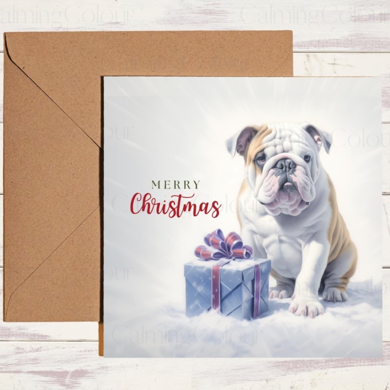 English Bulldog Christmas Card | Christmas Card