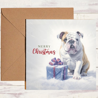 English Bulldog Christmas Card | Christmas Card