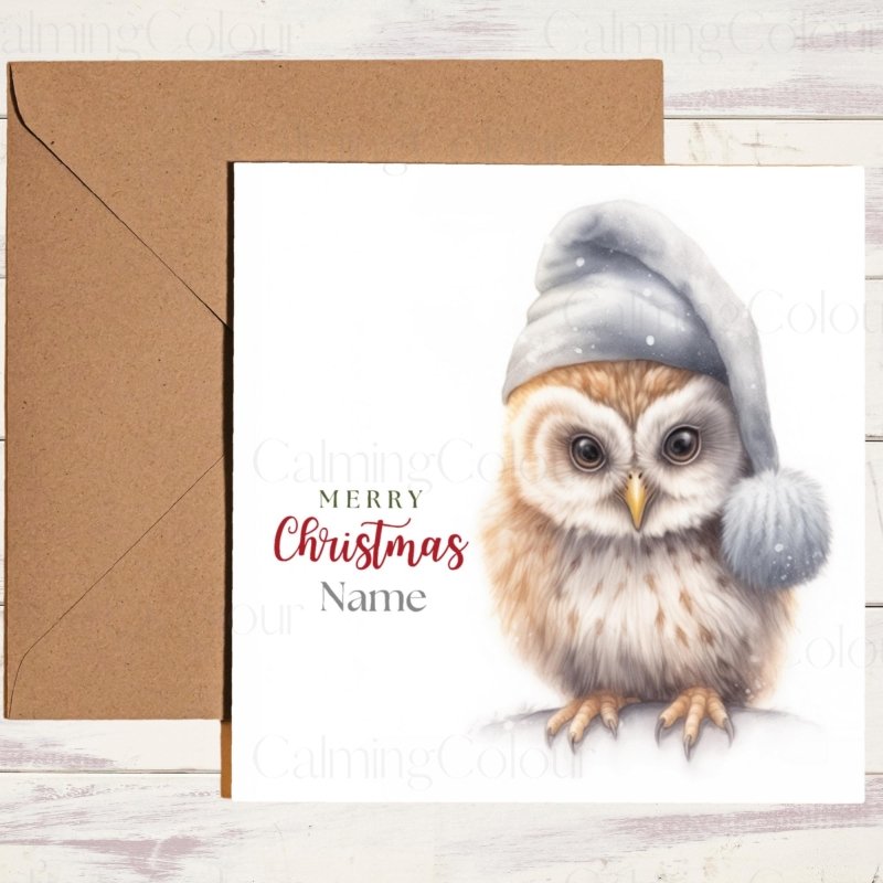Festive Owl Christmas Card | Christmas Card