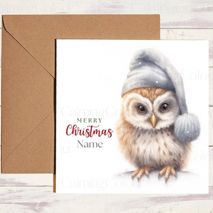 Festive Owl Christmas Card | Christmas Card