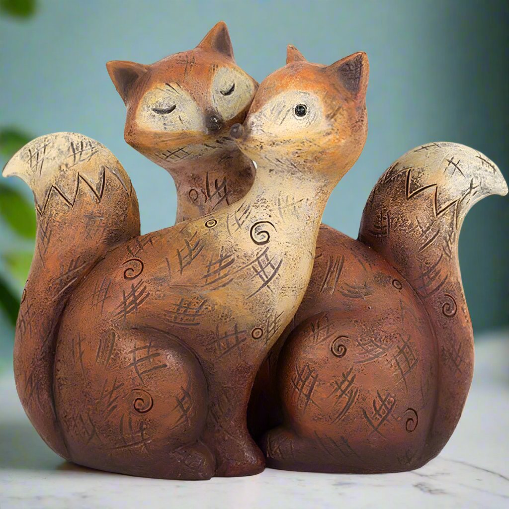 Fox Family | Wooden Ornament | Calming Colour