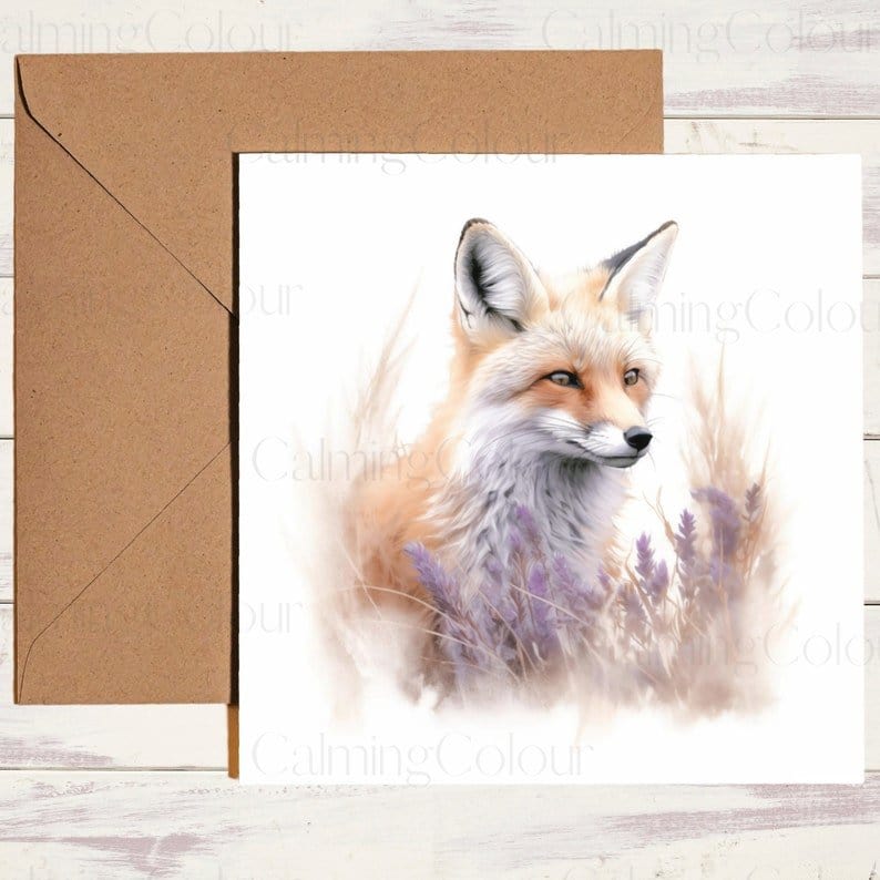 Fox Father's Day Card | Card for Dad | Calming Colour