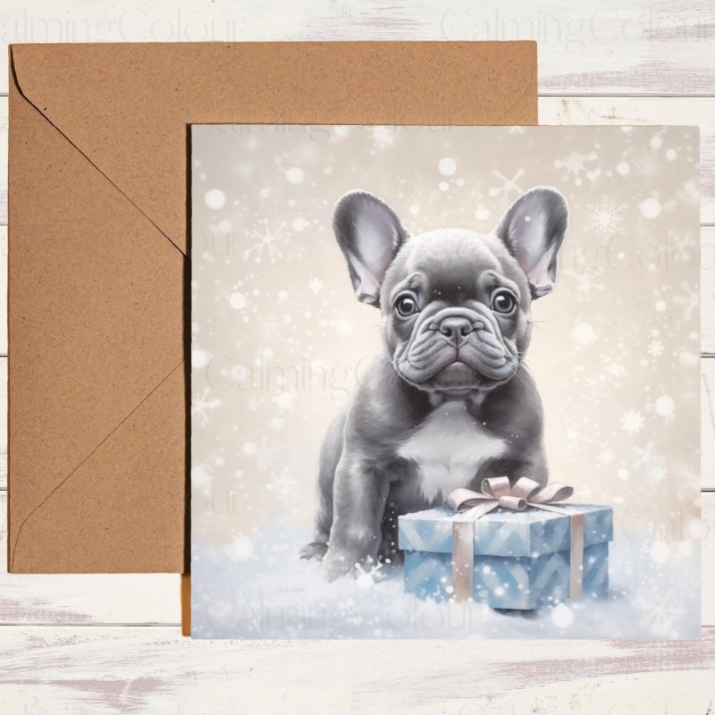French Bulldog Christmas Card | Personalised Greeting | Christmas Card