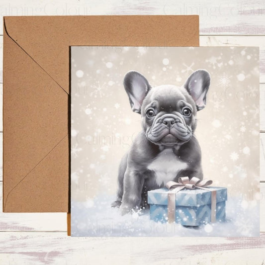 French Bulldog Christmas Card | Personalised Greeting | Christmas Card