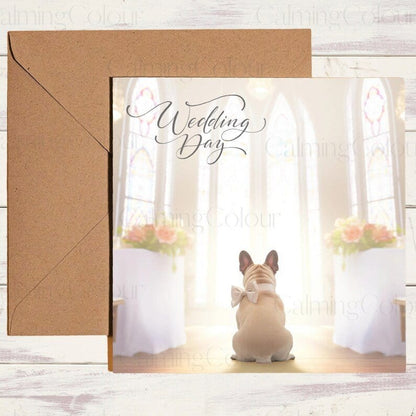 French Bulldog | Wedding Card | Calming Colour