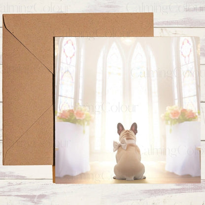 French Bulldog | Wedding Card | Calming Colour