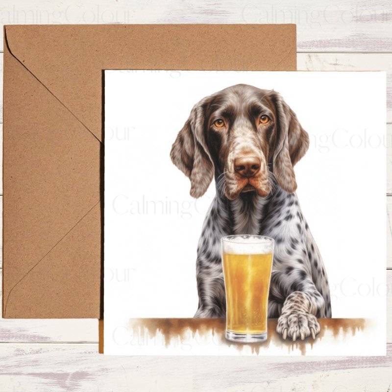 German Pointer Father's Day Card | With Love to Dad | Father's Day
