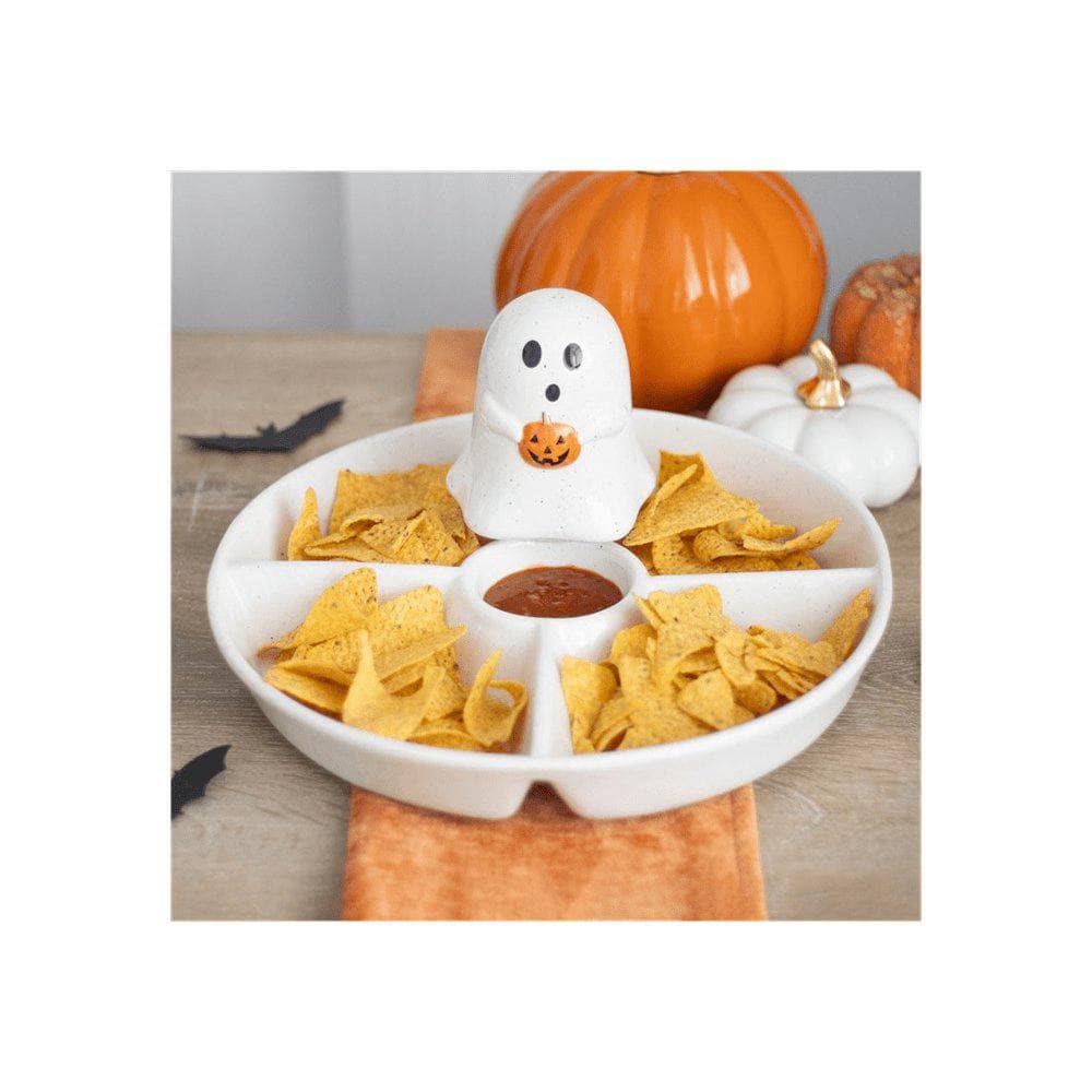 Ghost Chip & Dip Snack Dish | Calming Colour