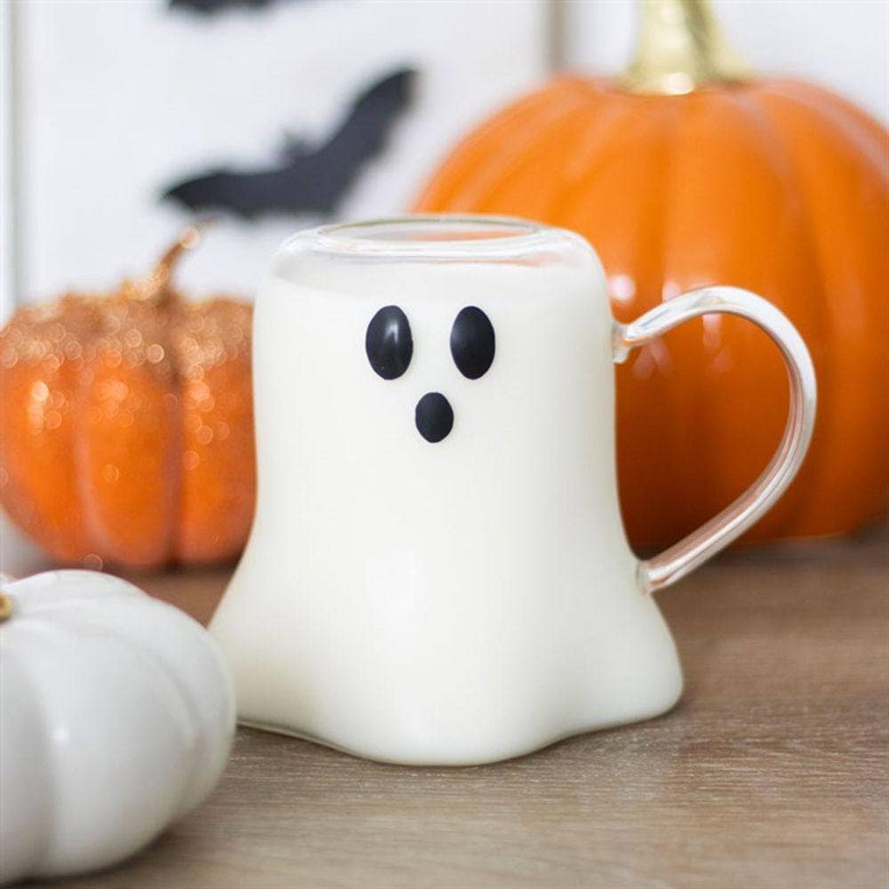 Ghost Shaped Glass Mug | Calming Colour