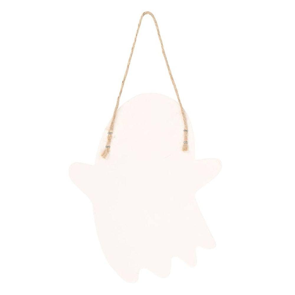 Ghost - Shaped Hanging Sign | Halloween | 20cm | Calming Colour