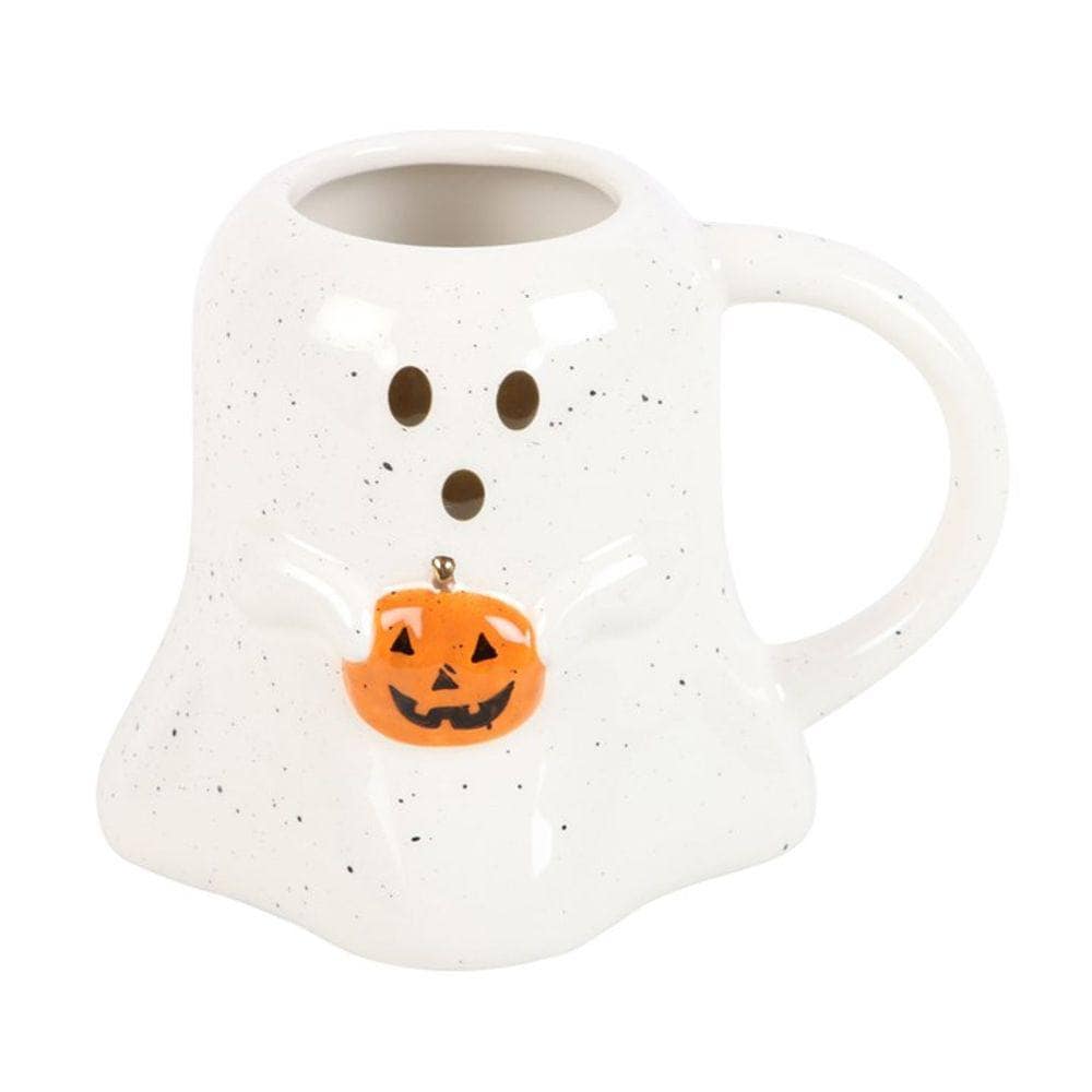 Ghost Shaped Mug with Pumpkin | Calming Colour