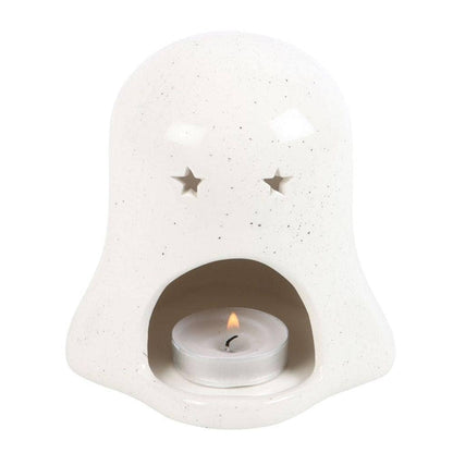 Ghost Shaped Tealight Candle Holder with Pumpkin | Calming Colour