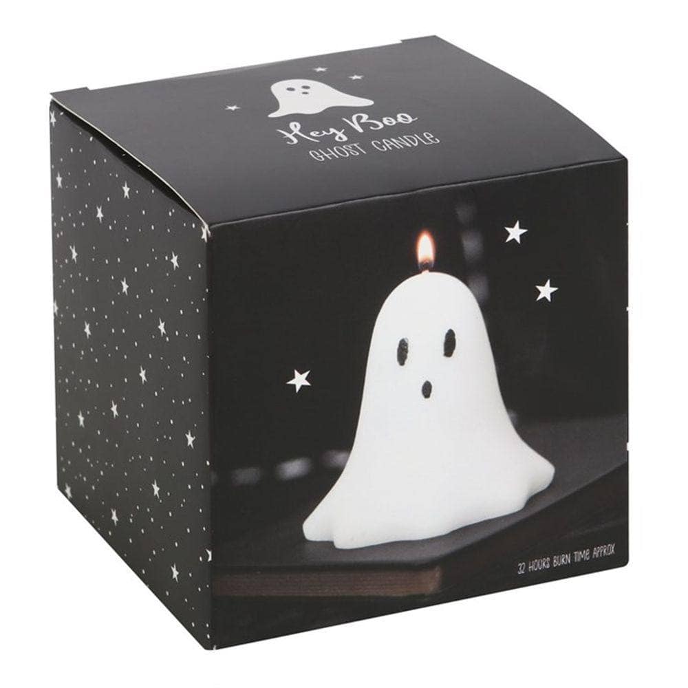 Ghoulish Unscented Ghost Candle | 10cm | Calming Colour