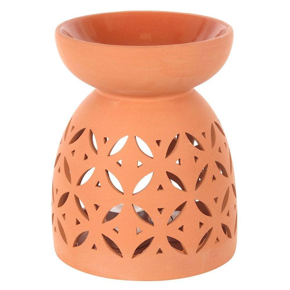 Giant Terracotta Oil Burner | Calming Colour