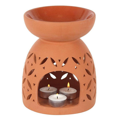 Giant Terracotta Oil Burner | Calming Colour