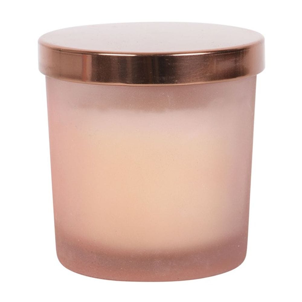 Gratitude Wild Rose Crystal Chip Candle | Calming Colour