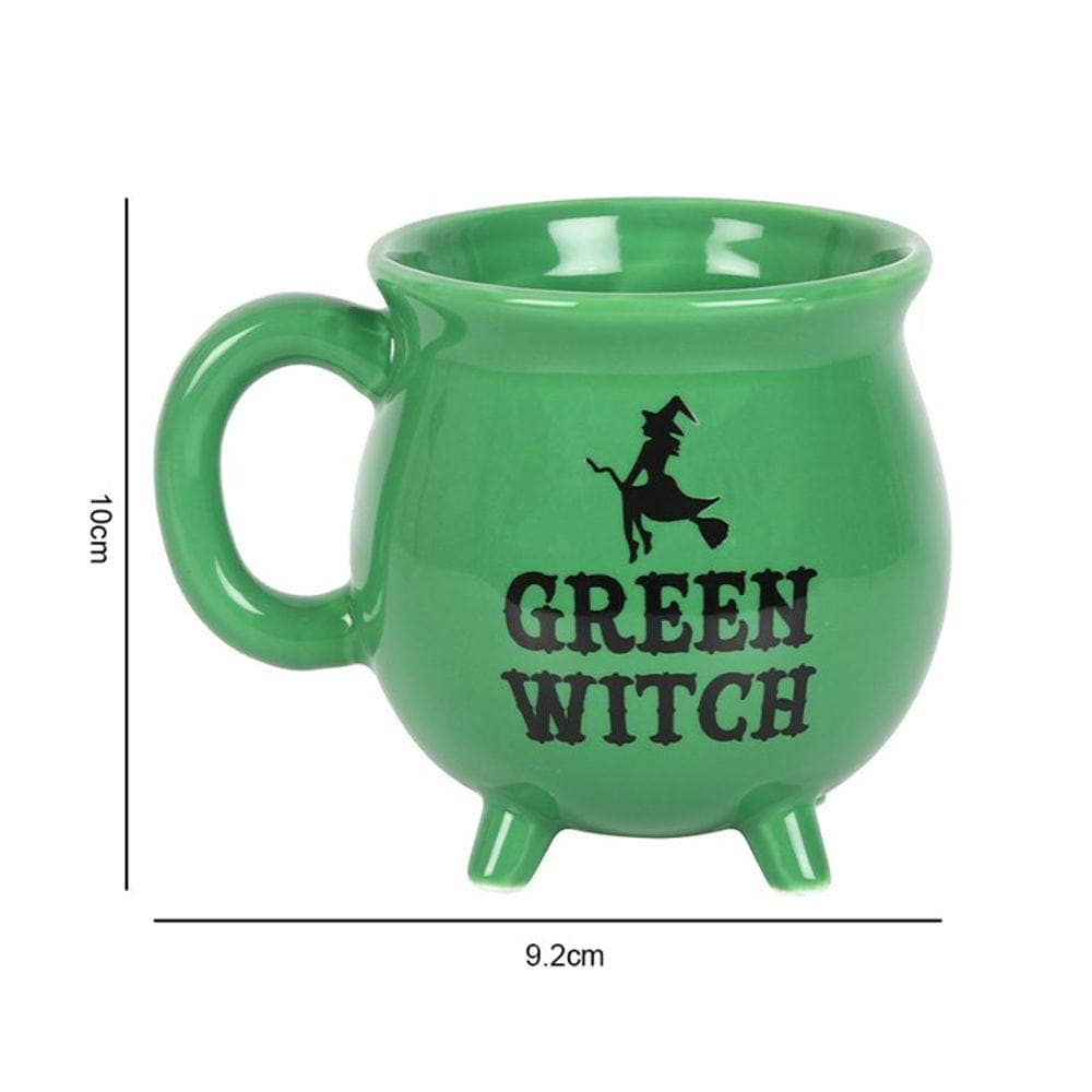 Green Witch Cauldron Mug | Calming Colour