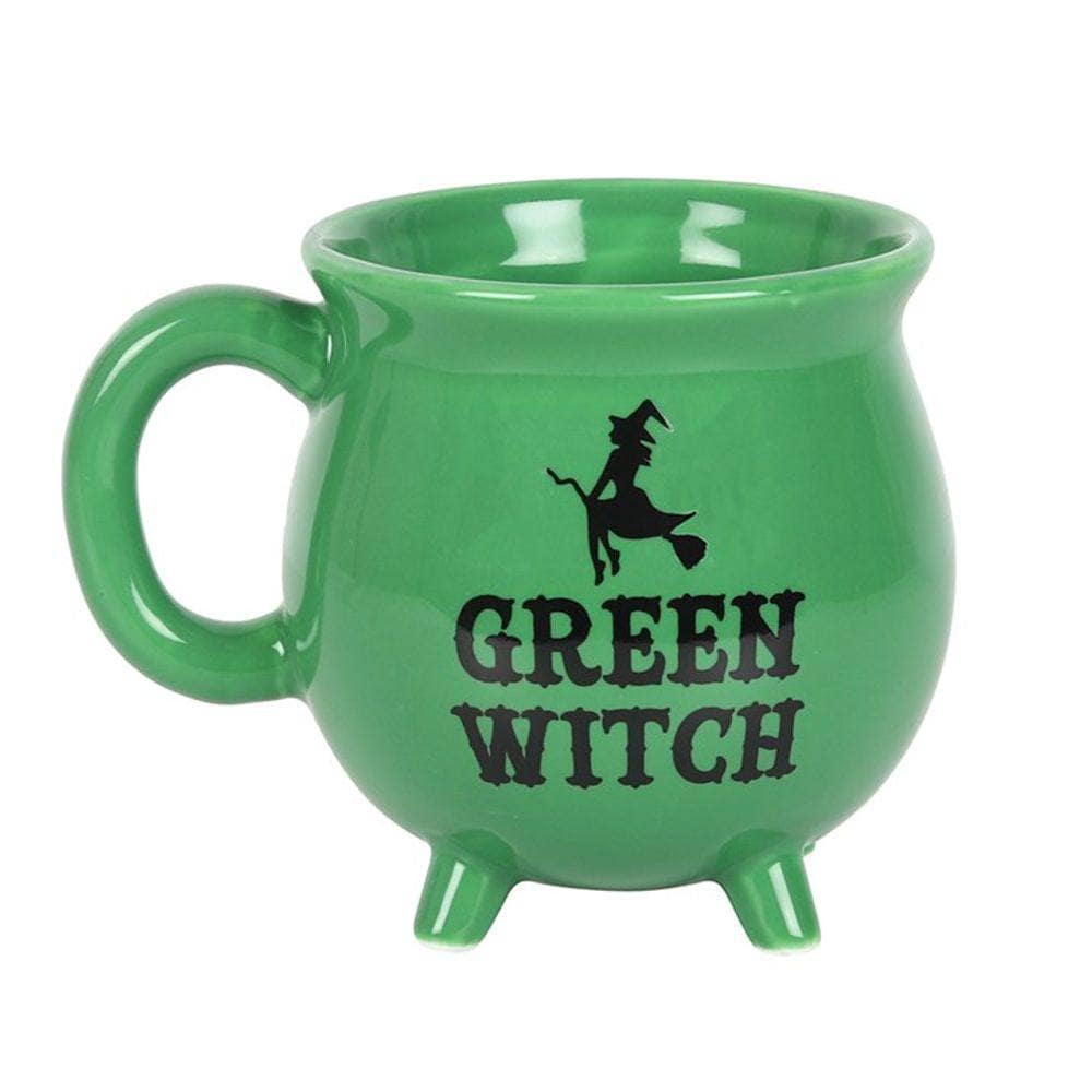 Green Witch Cauldron Mug | Calming Colour