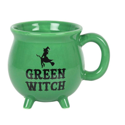 Green Witch Cauldron Mug | Calming Colour