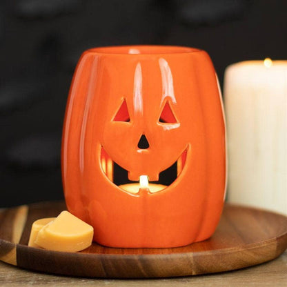 Halloween 'Jack - o' - Lantern' Oil Burner | Wax Warmer | Calming Colour