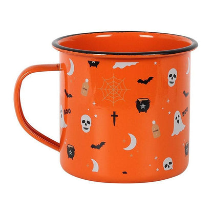 Halloween Print Enamel Mug | Calming Colour