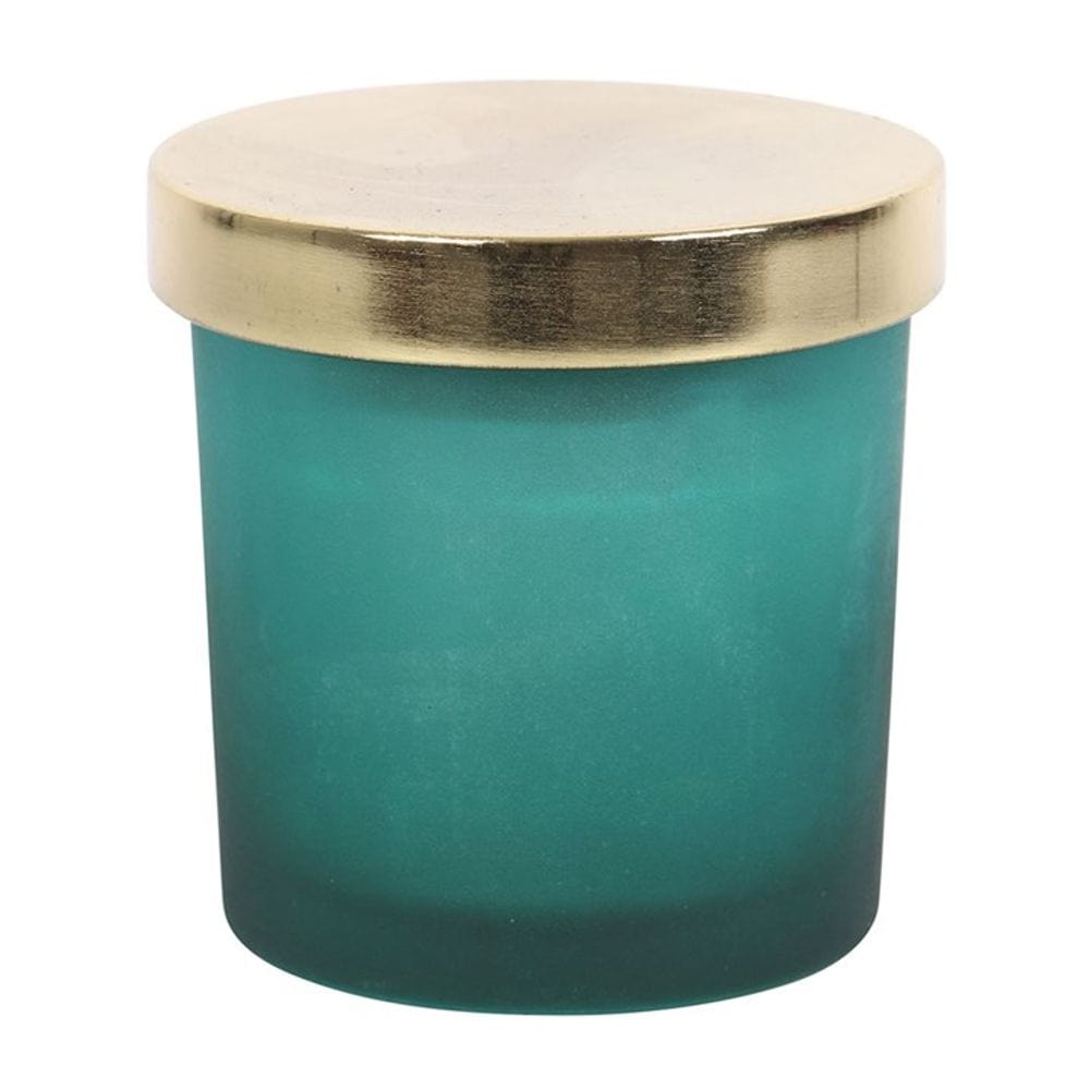 Heart Chakra Mint Crystal Chip Candle | Calming Colour