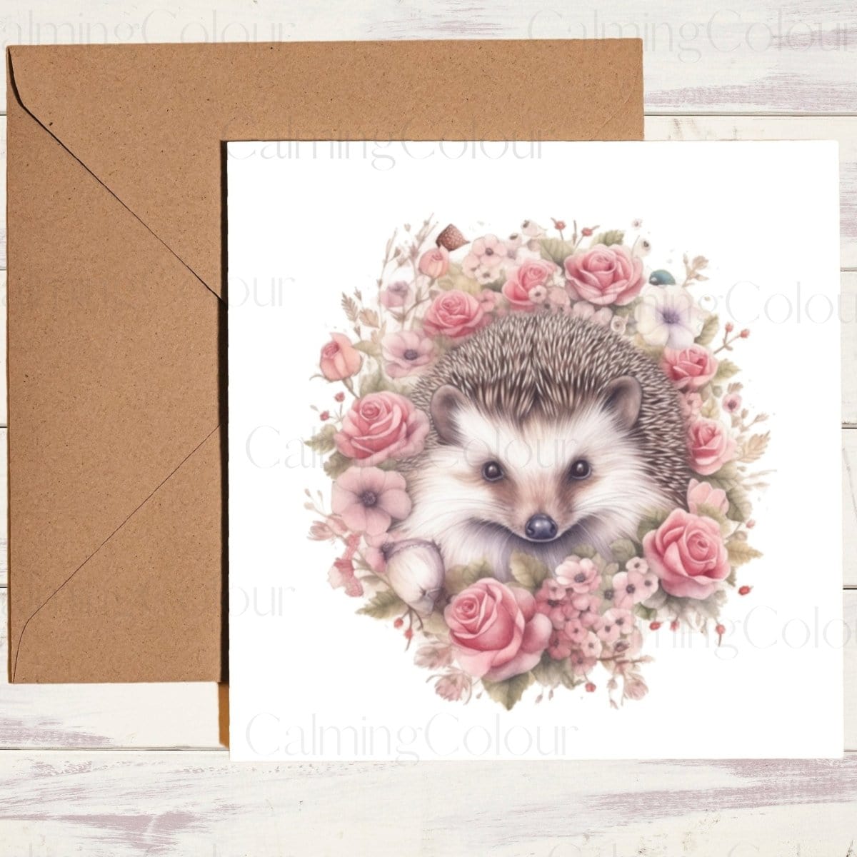 Hedgehog Mother's Day Card | Single Card | Calming Colour