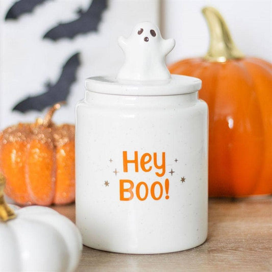 Hey Boo Ghost Storage Jar | Calming Colour