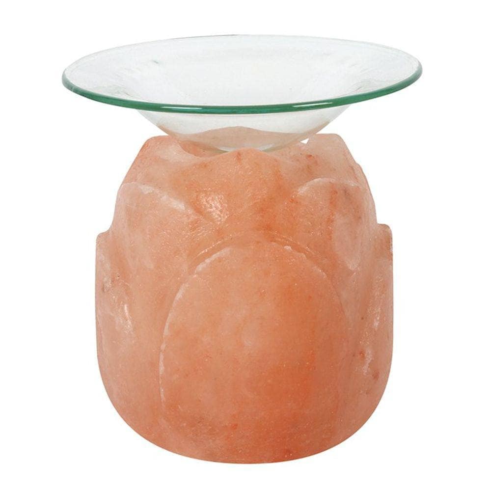 Himalayan Salt Oil Burner | Lotus Flower Shaped | Calming Colour