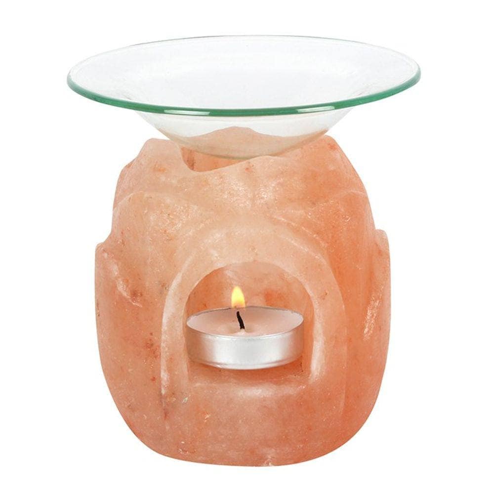 Himalayan Salt Oil Burner | Lotus Flower Shaped | Calming Colour